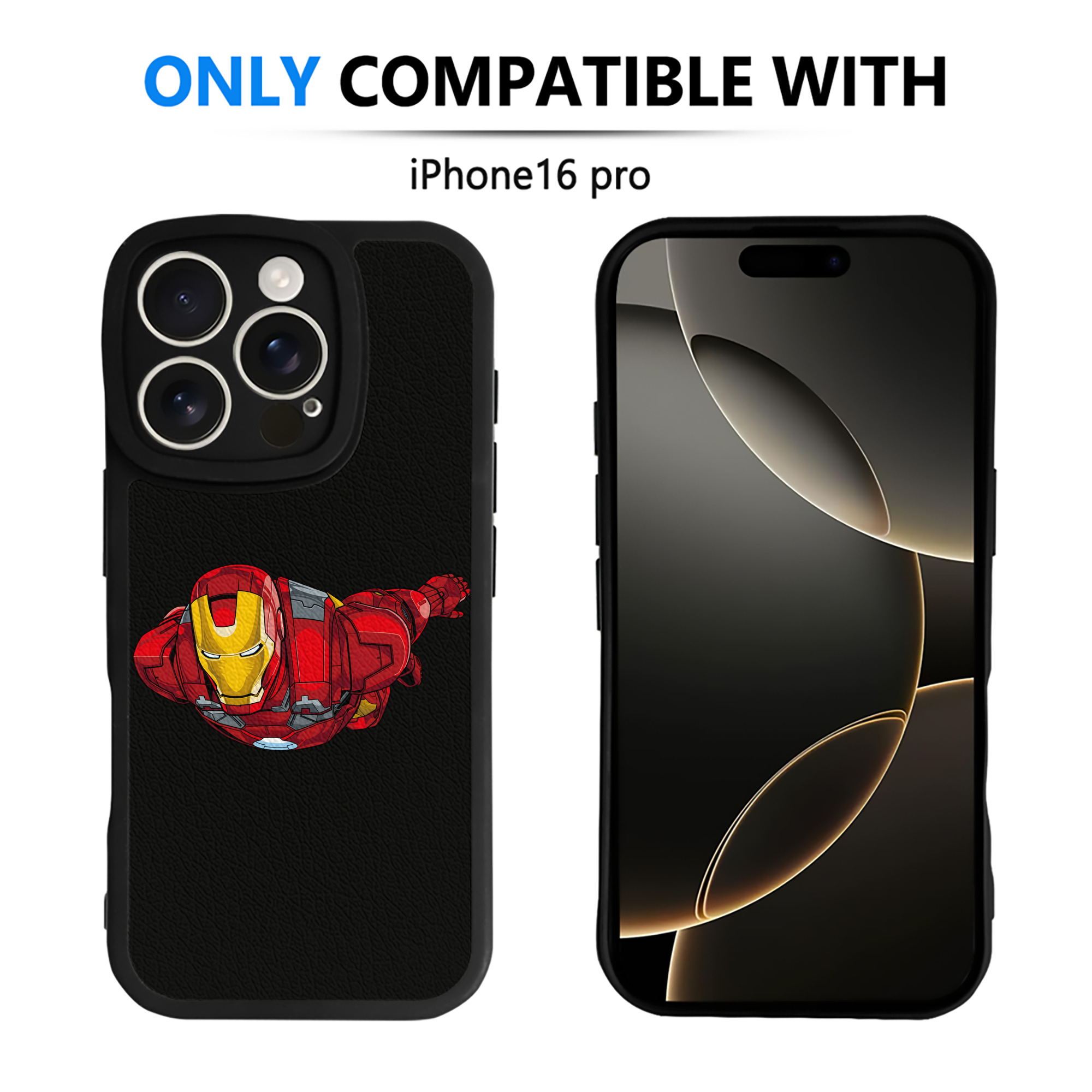 （画像用） アベンジャーズ The Avengers 【iPhone 16シリーズ対応】シリコンスマホケース（レザー調） 材質：シリコン